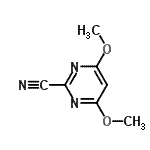 结构式 CAS# 139539-63-2, 4,6-二甲氧基-2-嘧啶甲腈