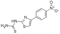结构式 CAS# 14015-63-5, [4-(4-硝基苯基)-2-噻唑基]硫脲