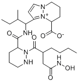 CAS#: 140638-26-2， 1-[2-Methyl-1-[[2-[2-[2-(Oxidoamino)-2-Oxoethyl]Hexanoyl]Diazinane-3-Carbonyl]Amino]Butyl]-5,6,7,8-Tetrahydropyrazolo[1,2-a]Pyridazin-4-Ium-8-Carboxylic Acid