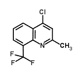 结构式 CAS# 140908-89-0, 4-氯-2-甲基-8-(三氟甲基)喹啉