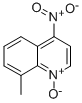 CAS 登录号：14094-45-2， 8-甲基-4-硝基喹啉-1-氧化物