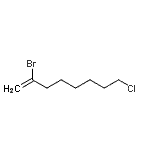 structure of CAS# 141493-81-4, 2-Bromo-8-Chloro-1-Octene;2-bromo-8-chloro-1-octene;2-Bromo-8-chlorooct-1-ene 97%