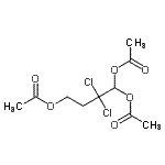 结构式 CAS# 141942-59-8, 2,2-二氯-1,1,4-丁烷三基三乙酸酯