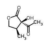 CAS#: 141979-34-2， (3R,4S)-3-Acetyl-3-Hydroxy-4-Methyldihydro-2(3H)-Furanone