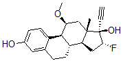 CAS#: 142154-95-8， (8S,9S,11S,13S,14S,16R,17R)-17-Ethynyl-16-Fluoro-11-Methoxy-13-Methyl-7,8,9,11,12,14,15,16-Octahydro-6H-Cyclopenta[a]Phenanthrene-3,17-Diol