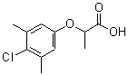 结构式 CAS# 14234-20-9, 2-(4-氯-3,5-二甲基苯氧基)丙酸