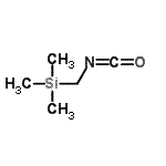 structure of CAS# 14283-35-3, (Isocyanatomethyl)(Trimethyl)Silane;Dimethylsulfoxide;isocyanatomethyl(trimethyl)silane;Trimethylsilylmethylisocyanate