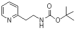 structure of CAS# 143185-43-7, 2-Methyl-2-Propanyl [2-(2-Pyridinyl)Ethyl]Carbamate;2-(2-N-BOC-AMINOETHYL)PYRIDINE;tert-Butyl 2-pyridin-2-ylethylcarbamate