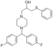 CAS#: 143760-06-9， 1-[4-[Bis(4-Fluorophenyl)Methyl]Piperazin-1-Yl]-3-Phenylsulfanylpropan-2-Ol