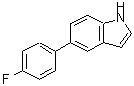 结构式 CAS# 144104-44-9, 5-(4-氟苯基)-1H-吲哚