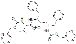 CAS#: 144141-97-9， Pyridin-3-Ylmethyl N-[(2S,4S,5S)-4-Hydroxy-5-[[(2S)-3-Methyl-2-(Pyridin-2-Ylmethoxycarbonylamino)Butanoyl]Amino]-1,6-Di(Phenyl)Hexan-2-Yl]Carbamate