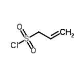 structure of CAS# 14418-84-9, 2-Propene-1-Sulfonyl Chloride;1-[2-Propensulfonyl]chloride;2-Propene-1-sulfonyl chloride #;prop-2-ene-1-sulfonyl chloride
