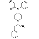 structure of CAS# 1443-44-3, N-Phenyl-N-[1-(1-Phenyl-2-Propanyl)-4-Piperidinyl]Propanamide;fentanyl, α-methyl-;N-[1-(1-M<wbr>ethyl-2-p<wbr>henylethy<wbr>l)-4-pipe<wbr>ridinyl]-<wbr>N-phenylp<wbr>ropanamid<wbr>e #;Propanami<wbr>de, N-phe<wbr>nyl-N-[1-<wbr>(1-phenyl<wbr>prop-2-yl<wbr>)-4-piper<wbr>idinyl]-