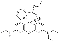 CAS#: 144429-82-3， 2-[9-Cyano-3,6-Bis(Ethylamino)-2,7-Dimethyl-9H-Xanthen-9-Yl]-Benzoic Acid Ethyl Ester