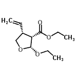 CAS#: 144874-83-9， Ethyl (2R,3S,4R)-2-Ethoxy-4-Vinyltetrahydro-3-Furancarboxylate