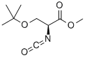 structure of CAS# 145080-94-0, (2S)-3-(1,1-Dimethylethoxy)-2-Isocyanato-Propanoic Acid Methyl Ester;(S)-(+)-2-Isocyanato-3-Tert-Butoxypropionicacidmethylester96+%;(S)-(+)-2-ISOCYANATO-3-TERT-BUTOXYPROPIONIC ACID METHYL ESTER;METHYL (S)-(+)-2-ISOCYANATO-3-TERT-BUTOXYPROPIONATE