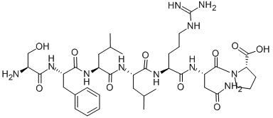 CAS#: 145229-76-1， L-Seryl-L-Phenylalanyl-L-Leucyl-L-Leucyl-L-Arginyl-L-Asparaginyl-L-Proline