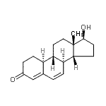 structure of CAS# 14531-84-1, (8alpha,9beta,10alpha,14beta,17beta)-17-Hydroxyestra-4,6-Dien-3-One