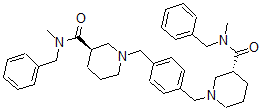 CAS#: 145348-16-9， (3R)-N-Methyl-1-[[4-[[(3R)-3-(Methyl-(Phenylmethyl)Carbamoyl)Piperidin-1-Yl]Methyl]Phenyl]Methyl]-N-(Phenylmethyl)Piperidine-3-Carboxamide