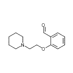 structure of CAS# 14573-94-5, 2-[2-(1-Piperidinyl)Ethoxy]Benzaldehyde;2-(2-(Piperidin-1-yl)ethoxy)benzaldehyde;2-(2-Piperidin-1-ylethoxy)benzaldehyde;2-(2-Piperidin-1-yl-ethoxy)-benzaldehyde