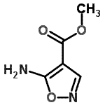 structure of CAS# 145798-74-9, Methyl 5-Amino-1,2-Oxazole-4-Carboxylate;5-Amino-isoxazole-4-carboxylic acid  methyl ester;methyl 5-aminoisoxazole-4-carboxylate;Methyl5-aminoisoxazole-4-carboxylate