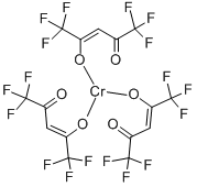 结构式 CAS# 14592-80-4, (OC-6-11)-三(1,1,1,5,5,5-六氟-2,4-戊烷二酮)-铬