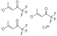 structure of CAS# 14592-89-3, Chromic (E)-5,5,5-Trifluoro-4-Oxo-Pent-2-En-2-Olate;Tris(trifluoro-2,4-pentanedionato)chromium(III)
