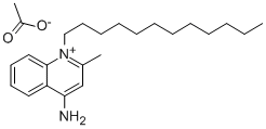 CAS#: 146-37-2， 1-Dodecyl-2-Methylquinolin-1-Ium-4-Amine Acetate