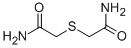 structure of CAS# 14618-65-6, 2,2'-Thiodiacetamide;2-(2-Amino-2-Oxo-Ethyl)Sulfanylacetamide;2-[(2-Amino-2-Oxoethyl)Thio]Acetamide;2-[(2-Amino-2-Keto-Ethyl)Thio]Acetamide