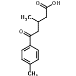 结构式 CAS# 14618-94-1, 3-甲基-5-(4-甲基苯基)-5-氧代戊酸