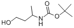结构式 CAS# 146514-31-0, N-(3-羟基-1-甲基丙基)-氨基甲酸叔丁酯