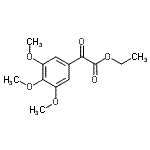 结构式 CAS# 14655-36-8, 乙基氧代(3,4,5-三甲氧基苯基)乙酸酯