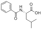 结构式 CAS# 1466-83-7, 苯甲酰基-L-亮氨酸