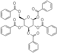 CAS#: 14679-57-3， 1,2,3,4,6-Penta-O-Benzoyl-beta-D-Glucopyranose