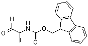 structure of CAS# 146803-41-0, 9H-Fluoren-9-Ylmethyl [(2S)-1-Oxo-2-Propanyl]Carbamate;FMOC-ALA-ALDEHYDE