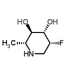CAS#: 147006-75-5， (2R,3R,4S,5R)-5-Fluoro-2-Methyl-3,4-Piperidinediol