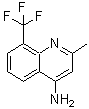 结构式 CAS# 147147-73-7, 2-甲基-8-(三氟甲基)-4-喹啉胺
