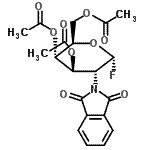 CAS#: 147157-97-9， [(2R,3S,4R,5R,6R)-3,4-Diacetoxy-5-(1,3-Dioxoisoindolin-2-Yl)-6-Fluoro-Tetrahydropyran-2-Yl]Methyl Acetate