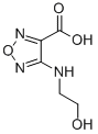 结构式 CAS# 147194-40-9, 4-(2-羟基乙基氨基)-1,2,5-恶二唑-3-羧酸
