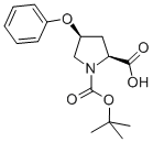 结构式 CAS# 147266-79-3, (2S,4S)-4-苯氧基-1,2-吡咯烷二羧酸 1-叔丁酯
