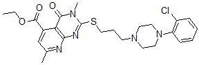 CAS#: 147296-97-7， Ethyl 2-[3-[4-(2-Chlorophenyl)Piperazin-1-Yl]Propylsulfanyl]-3,7-Dimethyl-4-Oxopyrido[2,3-d]Pyrimidine-5-Carboxylate