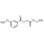 结构式 CAS# 147373-96-4, 乙基4-(3-甲氧基苯基)-4-氧代丁酸酯