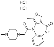 structure of CAS# 147416-96-4, 1-Methyl-10-[2-(4-Methylpiperazin-1-Yl)Acetyl]-5H-Thieno[3,4-b][1,5]Benzodiazepin-4-One Dihydrochloride;1-Methyl-10-[2-(4-Methyl-1-Piperazinyl)-1-Oxoethyl]-5H-Thieno[3,4-B][1,5]Benzodiazepin-4-One Dihydrochloride;1-Methyl-10-[2-(4-Methylpiperazin-1-Yl)Ethanoyl]-5H-Thieno[3,4-B][1,5]Benzodiazepin-4-One Dihydrochloride;Telenzepine Dihydrochloride