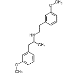structure of CAS# 1477-07-2, 1-(3-Methoxyphenyl)-N-[2-(3-Methoxyphenyl)Ethyl]-2-Propanamine;MFCD00034837