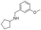 结构式 CAS# 147724-24-1, N-(3-甲氧基苄基)环戊烷胺