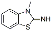 structure of CAS# 14779-16-9, 2-Imino-3-Methylbenzothiazole;(3-Methyl-1,3-Benzothiazol-2-Ylidene)Amine;Zinc03885431;2-Imino-3-Methylbenzothiazoline