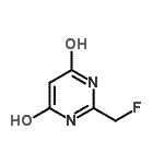 CAS#: 1480-98-4， 2-(Fluoromethyl)-4,6-Pyrimidinediol