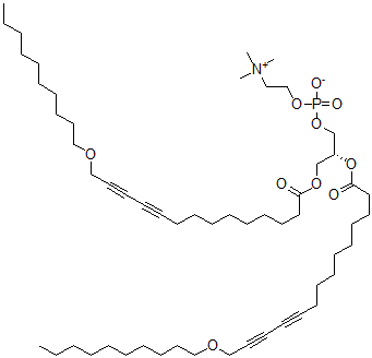 CAS#: 148077-85-4， [(2R)-2,3-Bis(14-Decoxytetradeca-10,12-Diynoyloxy)Propyl] 2-Trimethylazaniumylethyl Phosphate