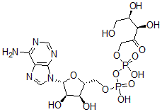 CAS#: 148333-40-8， [(2R,3S,4R,5R)-5-(6-Aminopurin-9-Yl)-3,4-Dihydroxyoxolan-2-Yl]Methyl [Hydroxy-[(3R,4R)-3,4,5-Trihydroxy-2-Oxopentoxy]Phosphoryl] Hydrogen Phosphate
