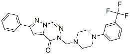 CAS#: 148680-61-9， 2-Phenyl-5-[[4-[3-(Trifluoromethyl)Phenyl]Piperazin-1-Yl]Methyl]Pyrazolo[1,5-d][1,2,4]Triazin-4-One